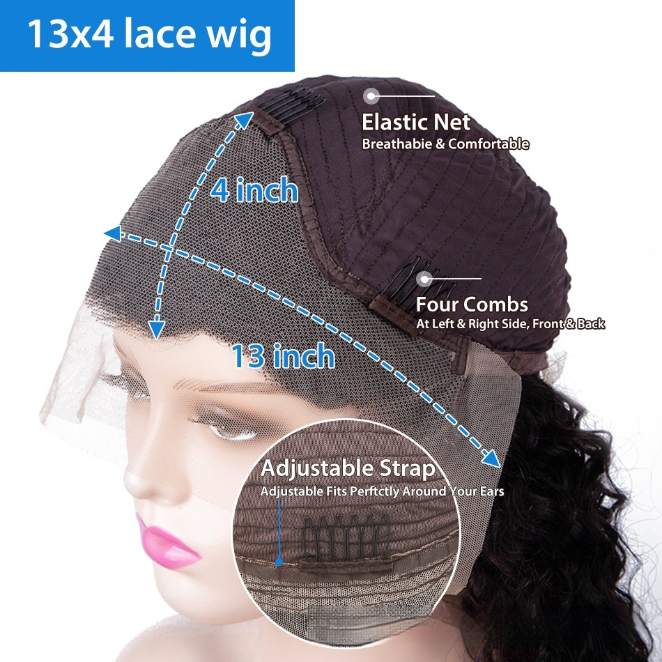 Ginger Body Wave Lace Front Wig In Stock Orange Big Wave Lace Headgear - Image 4