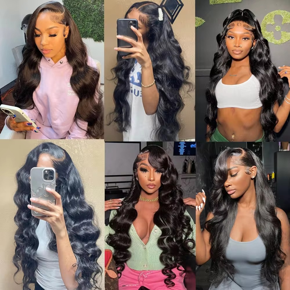 6x4 Density Virgin Human Hair Wigs For Black Women Vietnamese Raw Hair Transparent Lace Front Pre-Plucked Bleached Knots - Image 3