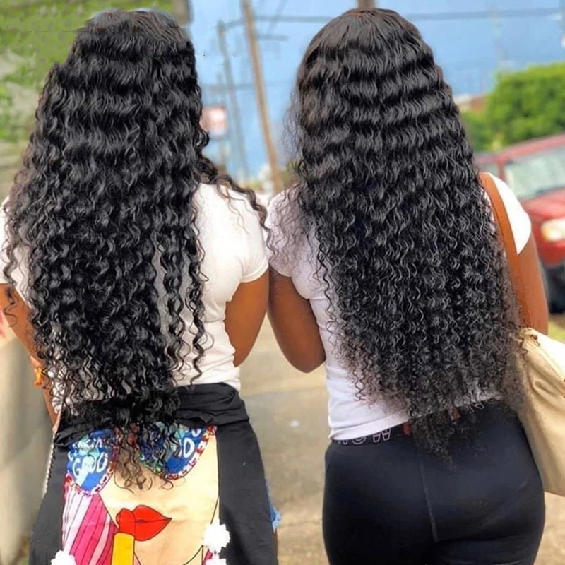 Water-wave Lace Wigs Made From Glue-free Authentic Peruvian Human Hair - Image 2