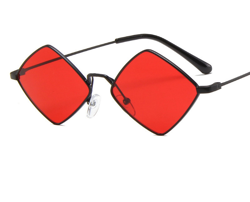 Retro Style Diamond Sunglasses Sunglasses Personality Irregular Metal Sunglasses - Image 8
