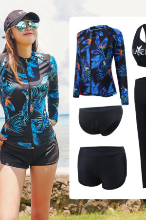 New Swimsuit, Couple Models, Female Five-Piece Suit, Male Three-Piece Suit