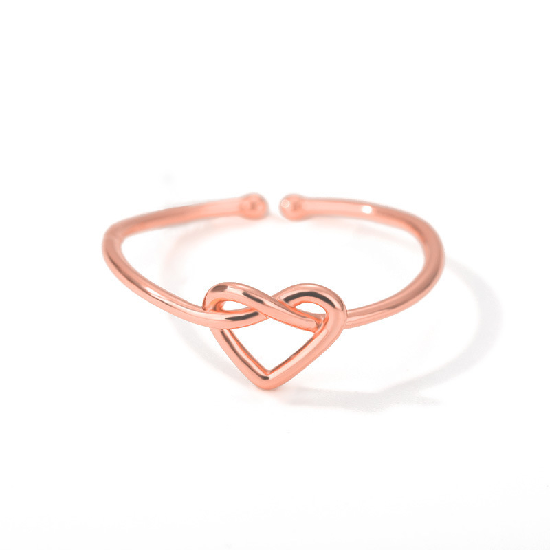 Women's Simple Hollow Heart Open Ring - Image 8