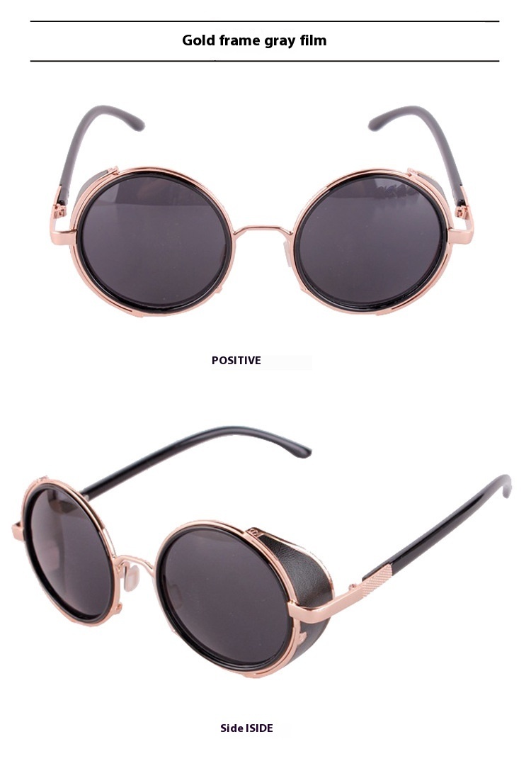 Round Retro Sunglasses Fashion UV Protection Sunglasses - Image 6