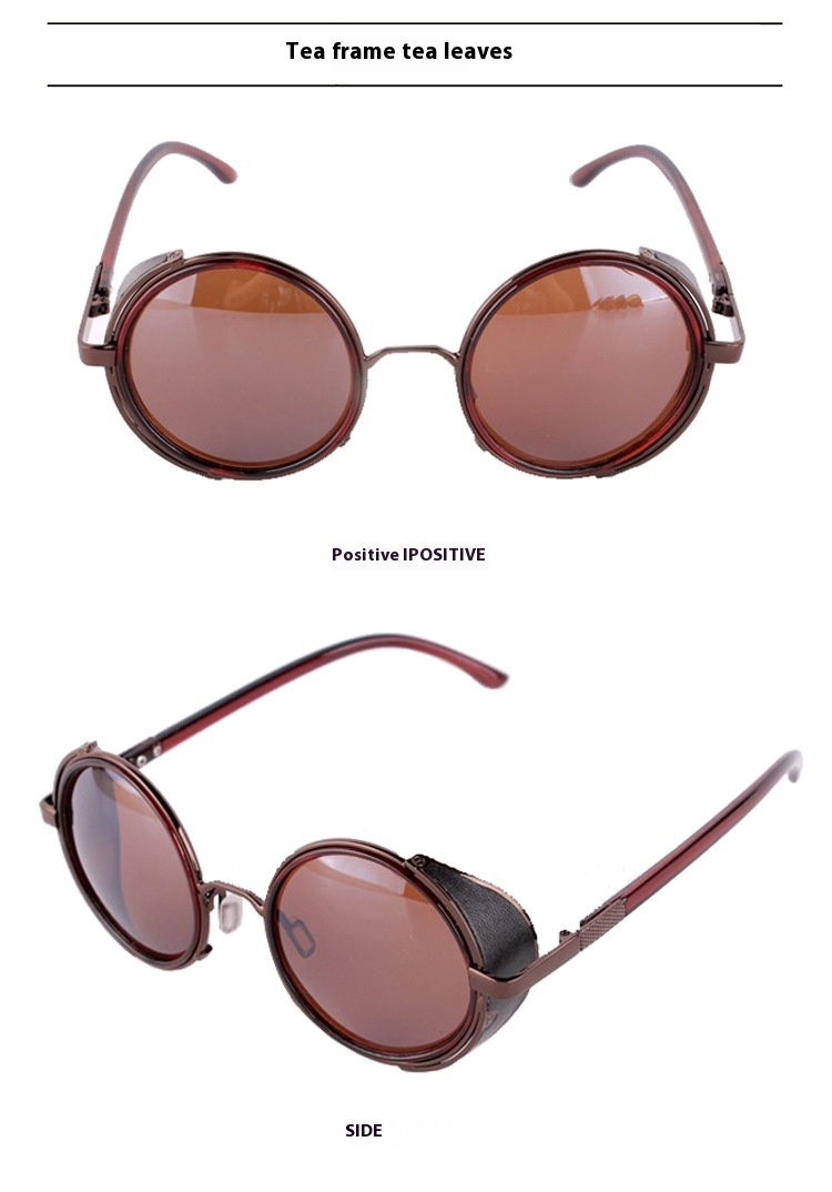 Round Retro Sunglasses Fashion UV Protection Sunglasses - Image 9