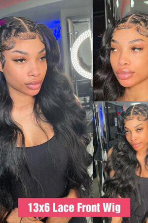 13x6 Front Lace Body Wave Lace Front Wig Human Hair