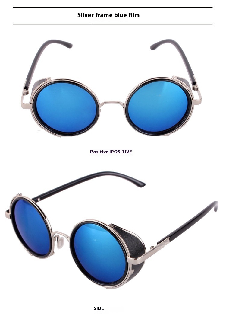 Round Retro Sunglasses Fashion UV Protection Sunglasses - Image 8