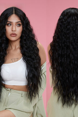 Women's Wig Wave Long Curly Hair Chemical Fiber Headgear