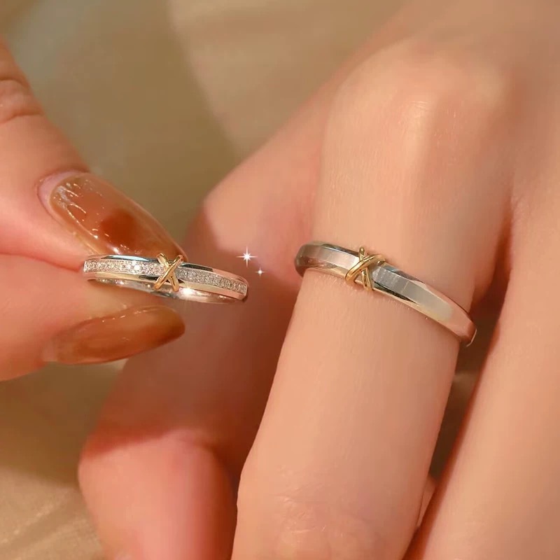 Eternal Knot Couples Ring Niche Designer Style Light Luxury Fashionable Adjustable - Image 3
