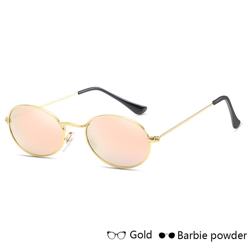 Fashion Women Sunglasses Famous Oval Sun Glasses Luxury Brand Metal Round Frames Black Small Cheap Eyewear - Image 7