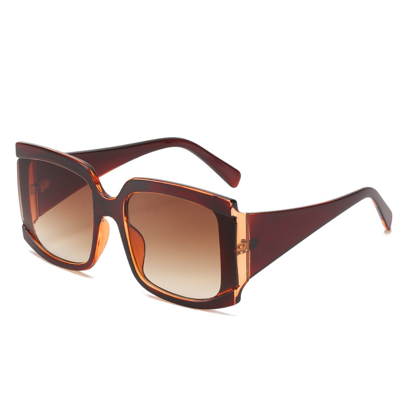 Square Large Frame Sunglasses Fashion Trend Sunglasses - Image 5