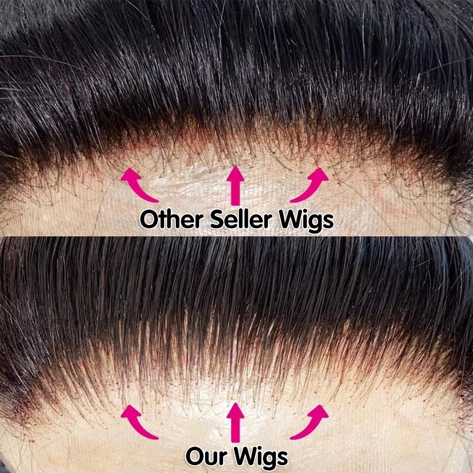 6x4 Density Virgin Human Hair Wigs For Black Women Vietnamese Raw Hair Transparent Lace Front Pre-Plucked Bleached Knots - Image 6