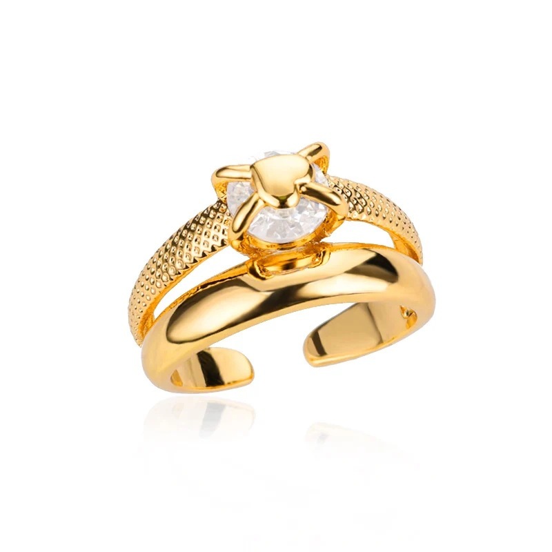 Women's Simple Hollow Heart Open Ring - Image 9