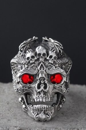 Mens Adjustable Thai Silver Ring Stylish And Trendy