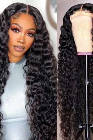 Front Lace Human Hair Wig Deep Wave Human Wigs