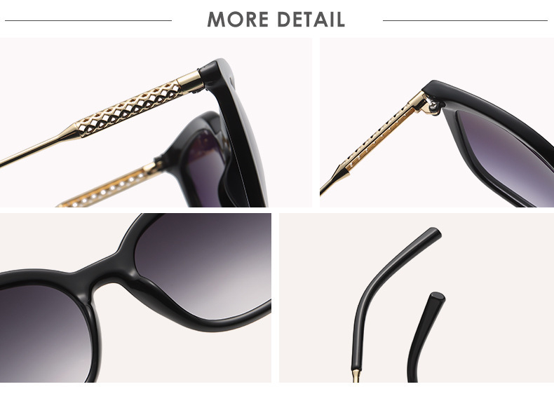 Metal Hollow Sunglasses Vintage Street Shot Sunglasses - Image 9