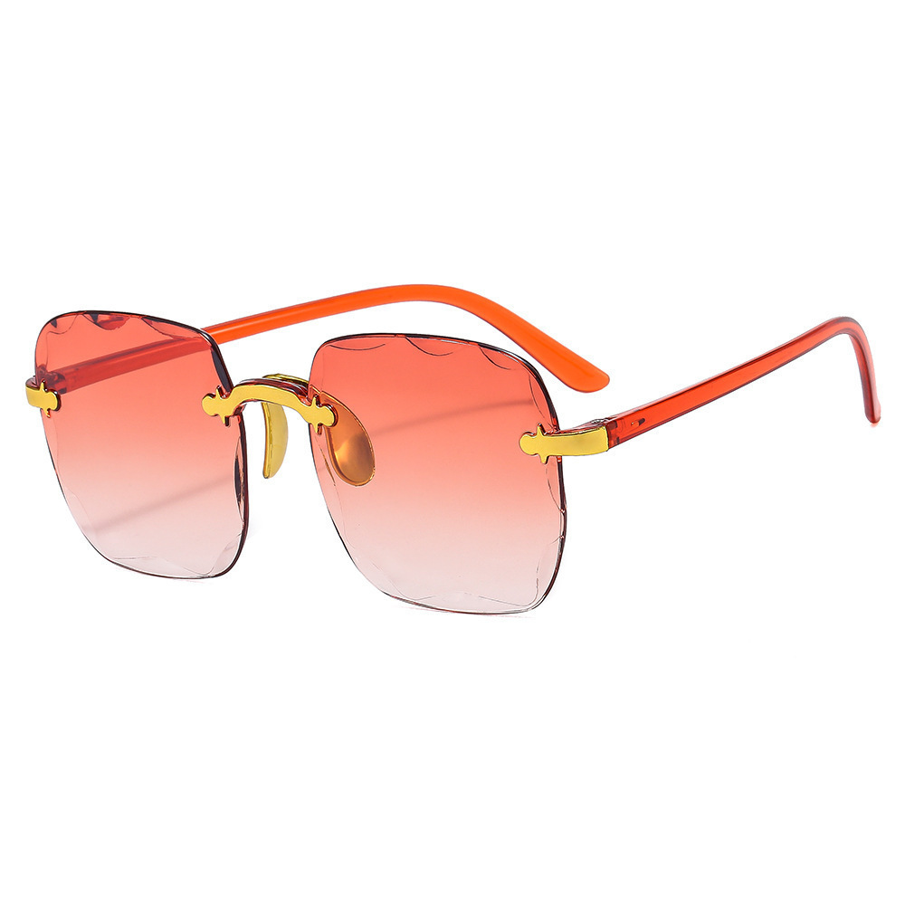 Rimless Square Sunglasses For Women - Image 9