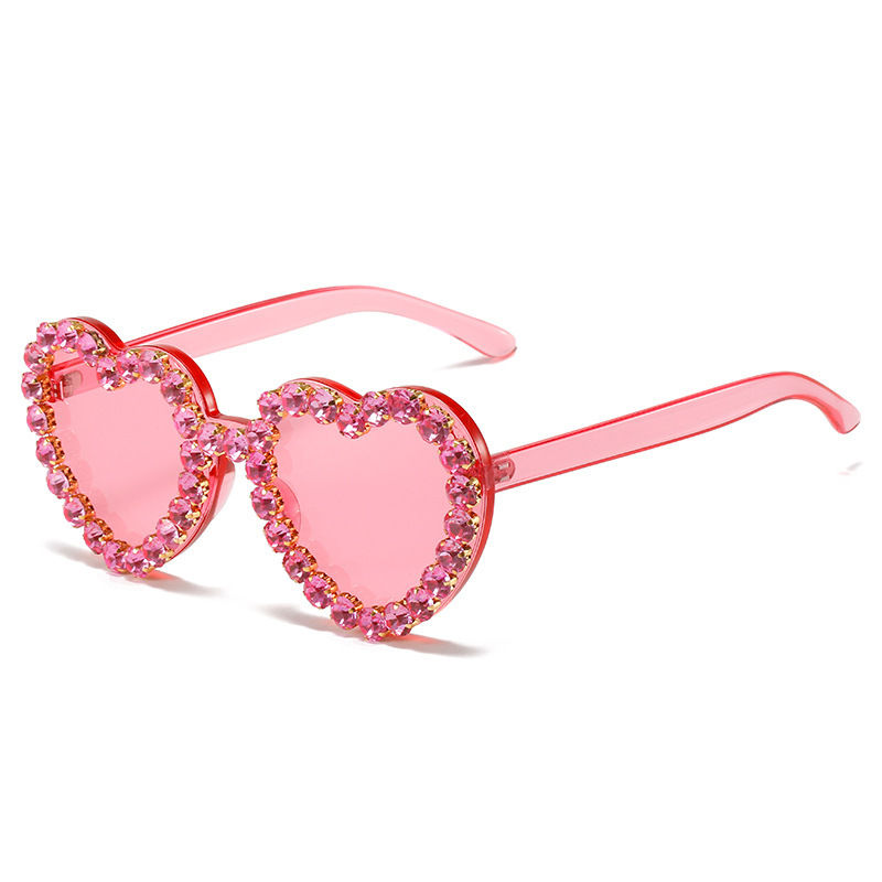 Fashionable All-match Peach Heart Sunglasses For Women - Image 7