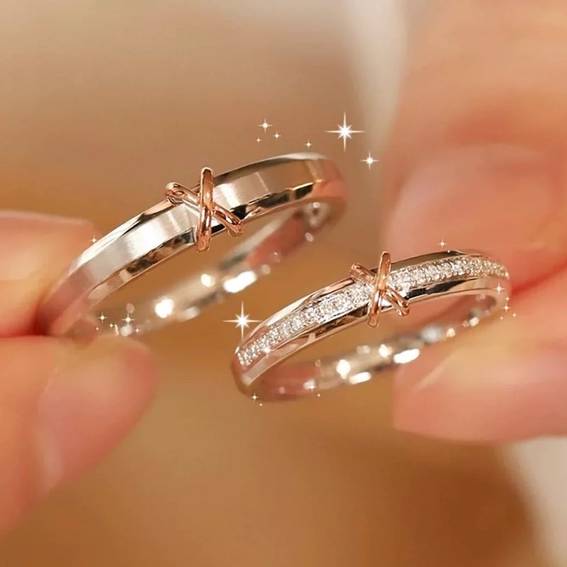 Eternal Knot Couples Ring Niche Designer Style Light Luxury Fashionable Adjustable - Image 2
