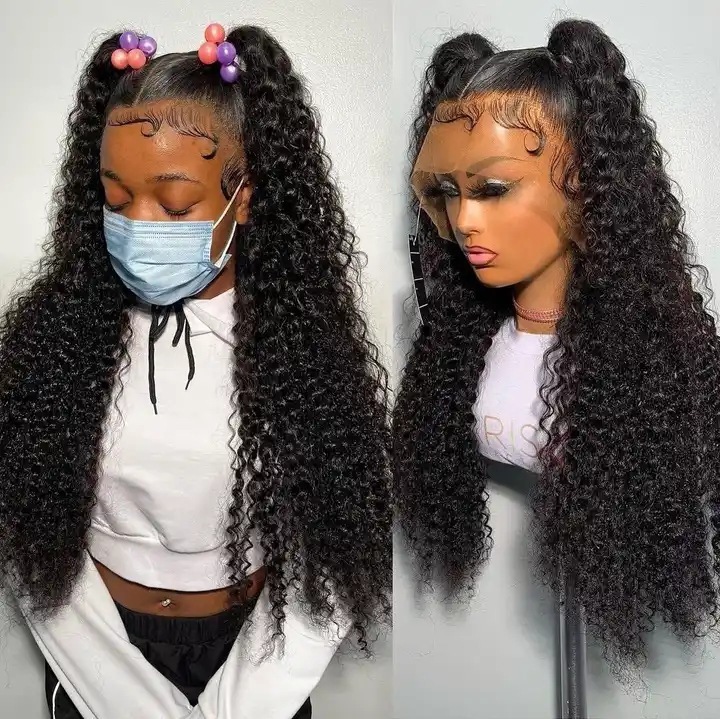 12a Water Wave Human Hair 13x4 Lace Front Wig - Image 2