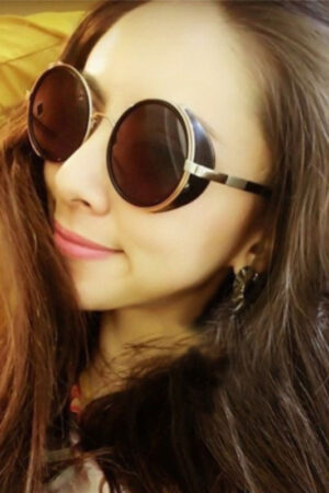 Round Retro Sunglasses Fashion UV Protection Sunglasses
