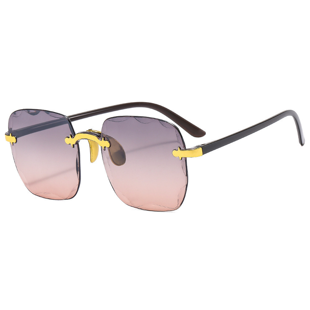 Rimless Square Sunglasses For Women - Image 6