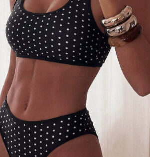 Leopard-print Two-piece Swimsuit Womens Sexy Bikini Beach And Hot Spring Swimwear For Women