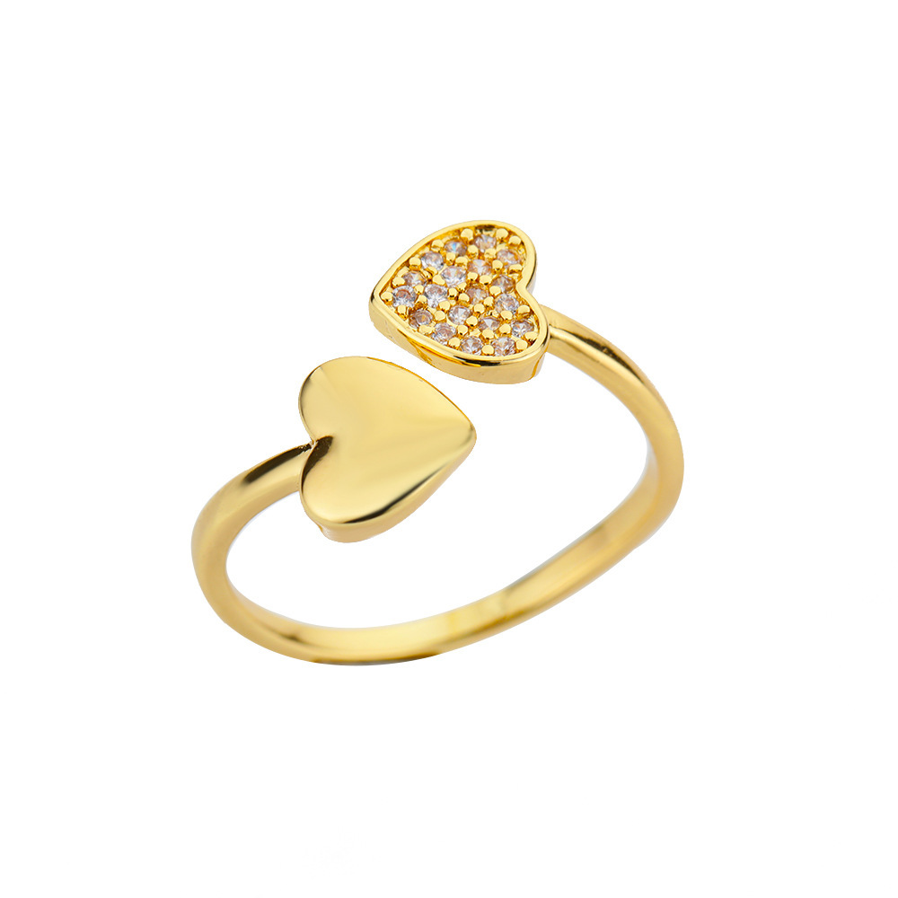 Women's Simple Hollow Heart Open Ring - Image 10