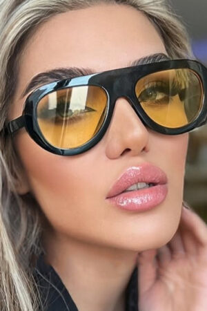 Small Frame Frog-style Sunglasses For Women