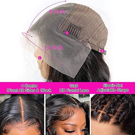 12a Water Wave Human Hair 13x4 Lace Front Wig - Image 7