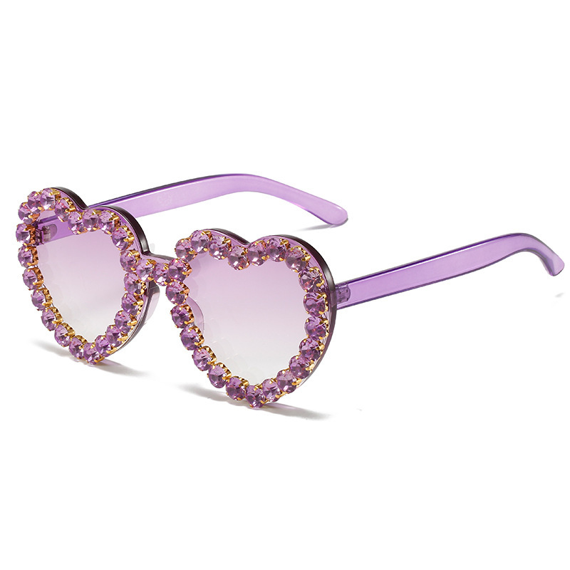 Fashionable All-match Peach Heart Sunglasses For Women - Image 10