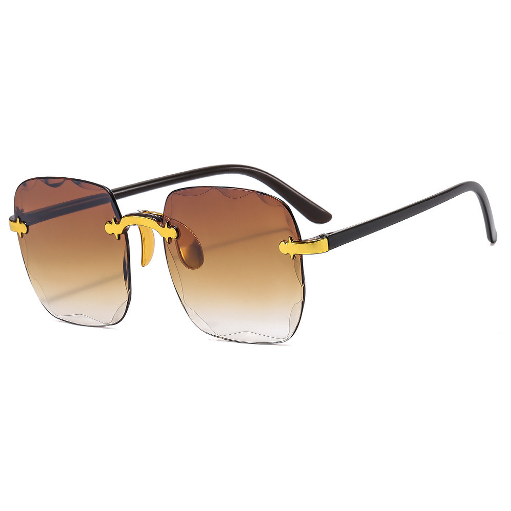 Rimless Square Sunglasses For Women - Image 5