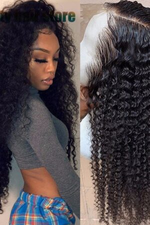 Brazilian Kinky Curly Lace Front Human Hair Wigs