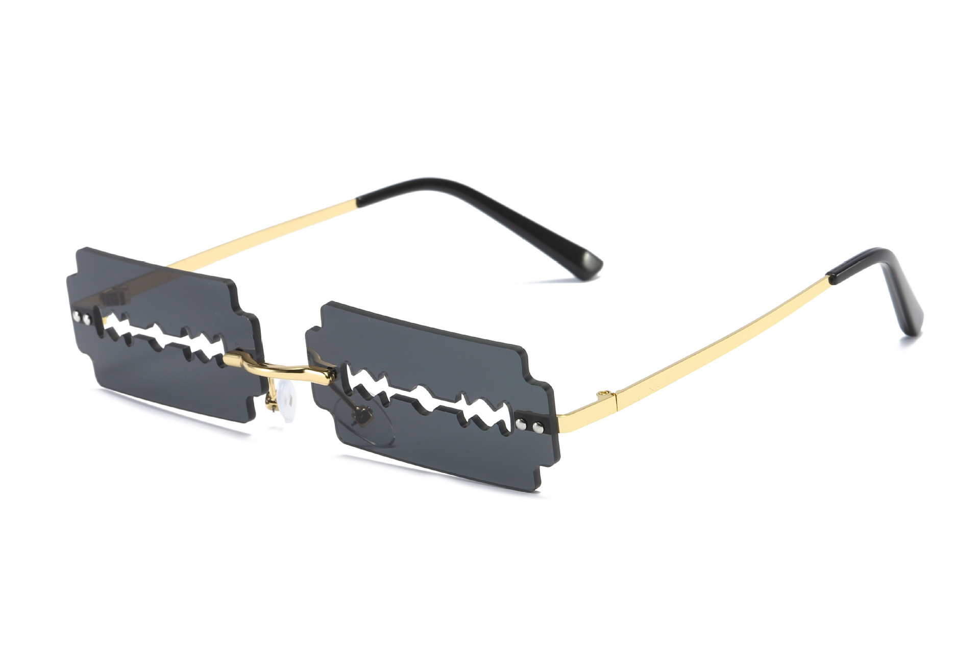 Trimming Sunglasses Women's Metal Rimless Sunglasses - Image 2