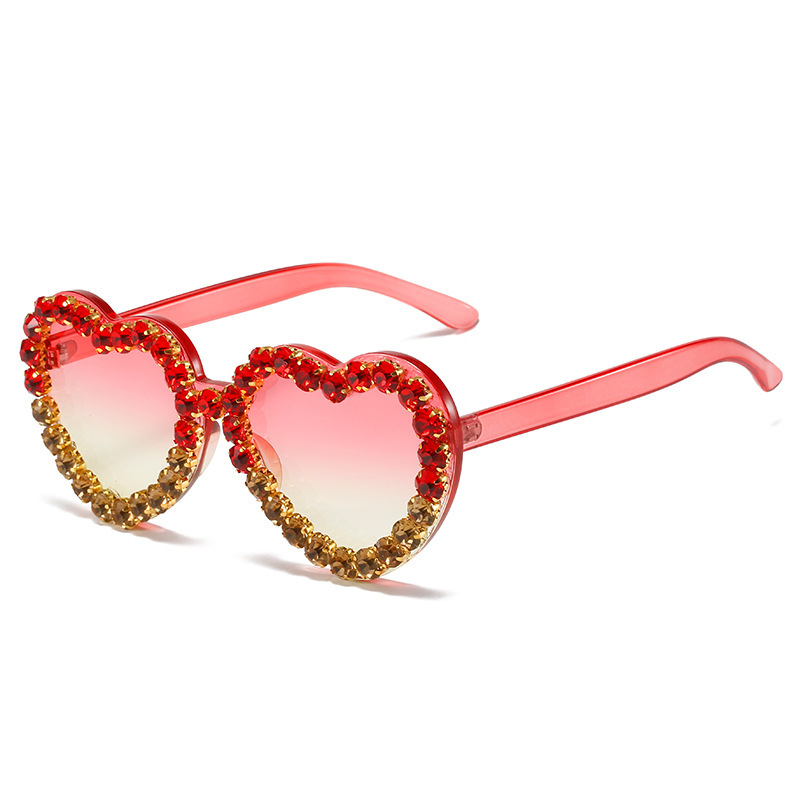 Fashionable All-match Peach Heart Sunglasses For Women - Image 8