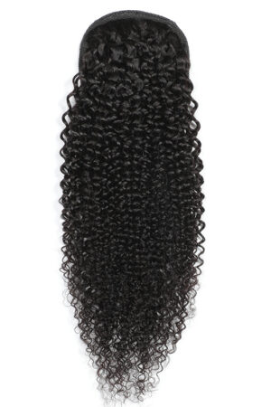 Women Natural Color Human Hair Ponytail Wig