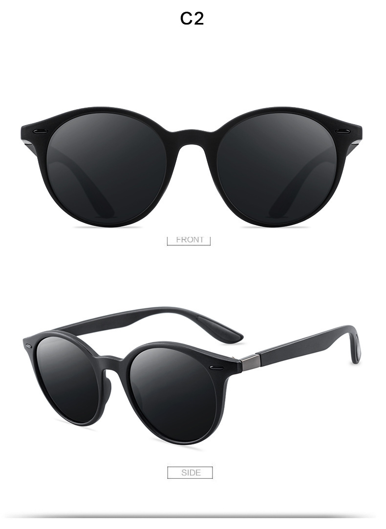 P26 Polarized Sunglasses Round Sunglasses Polarized Male Drivers Driving Sunglasses - Image 2