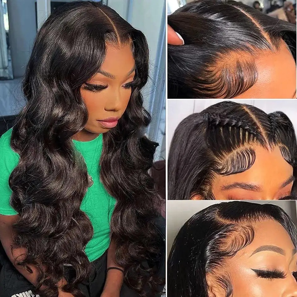Wig Human Hair Body Wave Lace Front Wigs Wholesale Glueless Hd Lace Frontal Wigs For Black Women - Image 3