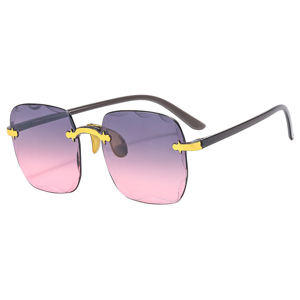 Rimless Square Sunglasses For Women - Image 7