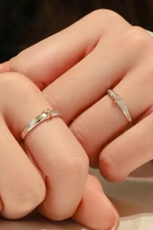 Eternal Knot Couples Ring  Niche Designer Style Light Luxury Fashionable Adjustable