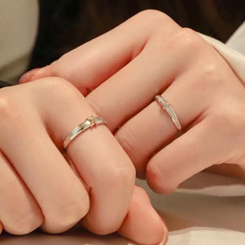 Eternal Knot Couples Ring Niche Designer Style Light Luxury Fashionable Adjustable