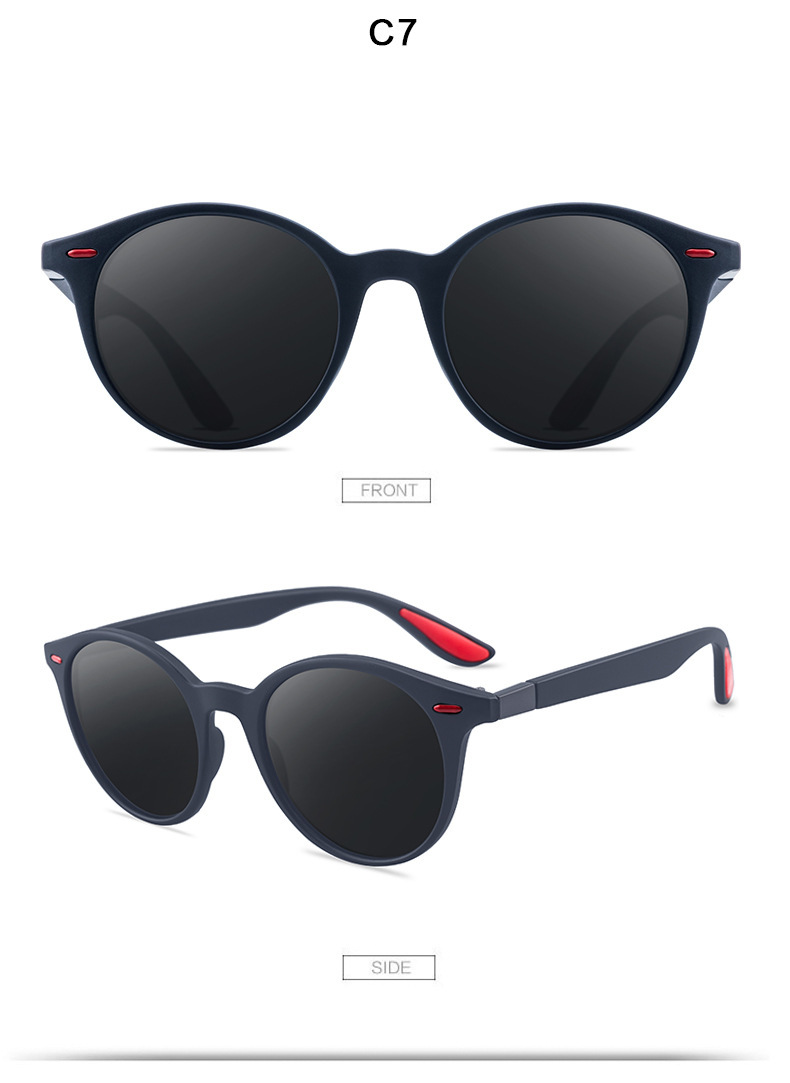 P26 Polarized Sunglasses Round Sunglasses Polarized Male Drivers Driving Sunglasses - Image 4