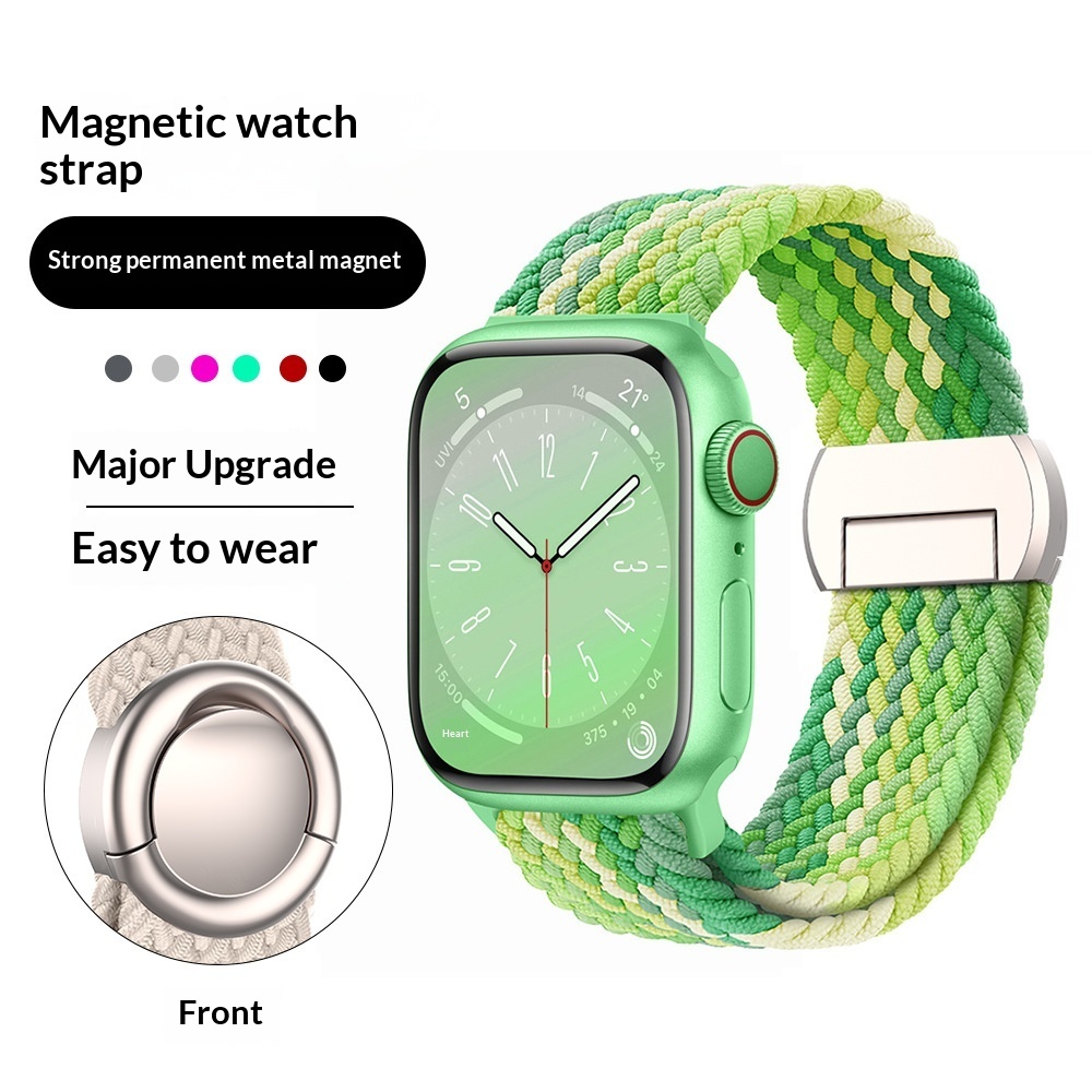 Nylon Braided Round Magnetic Universal Watch Strap - Image 9