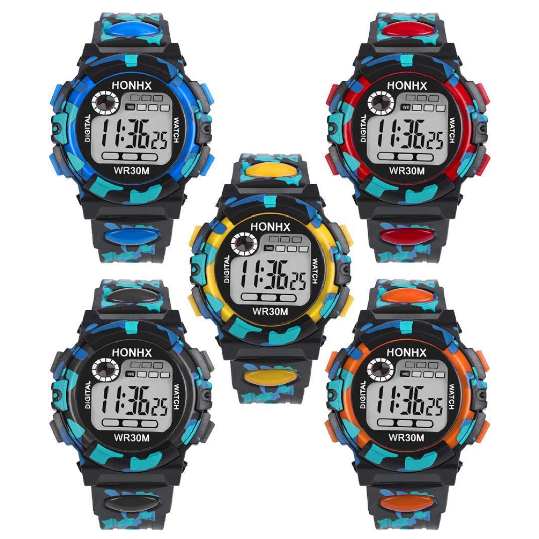 Digital Chronograph Calendar Waterproof One-eye Camouflage Sports Watch - Image 6