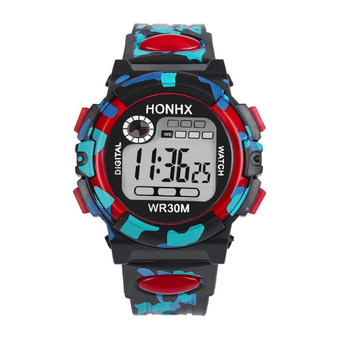 Digital Chronograph Calendar Waterproof One-eye Camouflage Sports Watch - Image 3