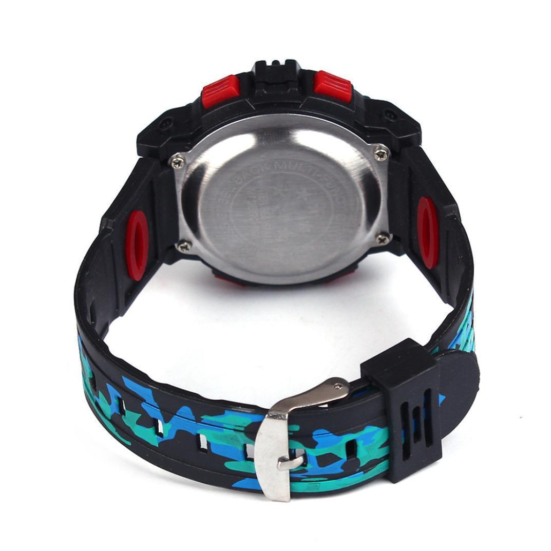 Digital Chronograph Calendar Waterproof One-eye Camouflage Sports Watch - Image 2