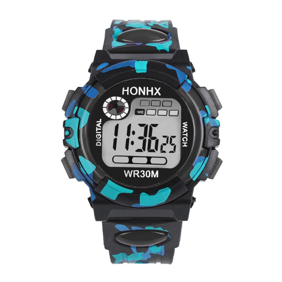 Digital Chronograph Calendar Waterproof One-eye Camouflage Sports Watch - Image 4