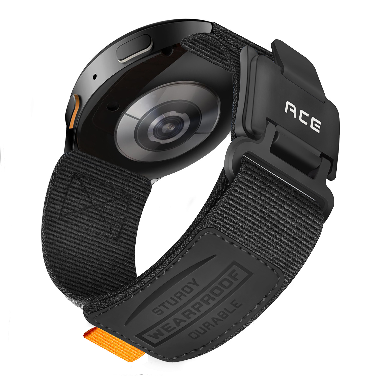 Nylon Canvas Sports Velcro Magnetic Loop Watch Strap - Image 2