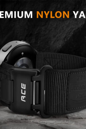 Nylon Canvas Sports Velcro Magnetic Loop Watch Strap