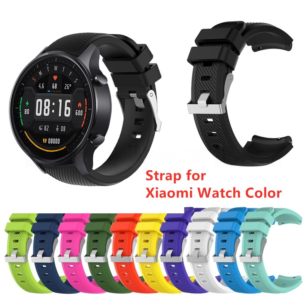 Twill Solid Color Silicone Replacement Watch Strap
