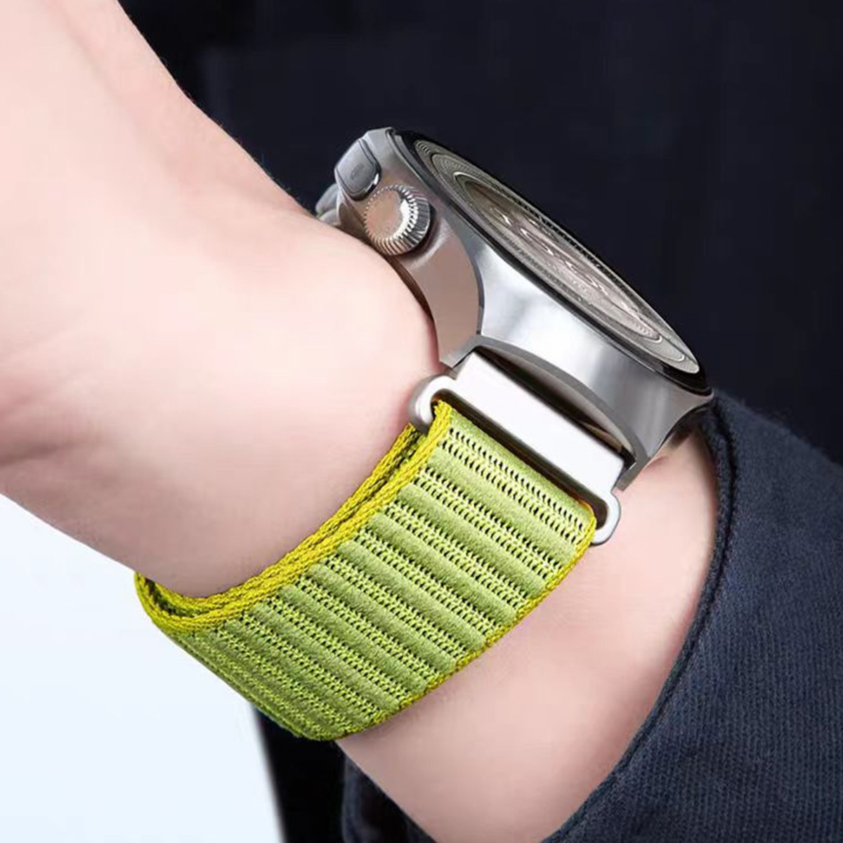 Nylon Braided Watch Strap With A Rugged Mountain-inspired Pattern - Image 3